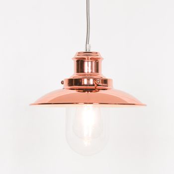Fishermans Copper Metal Ceiling Light