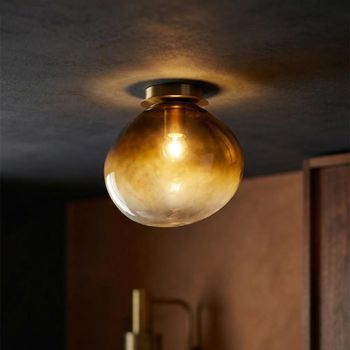 Edfu Brown Metal Ceiling Lamp