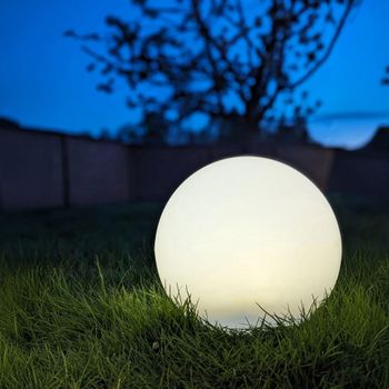 Lifton LED Round Lamp White Plastic