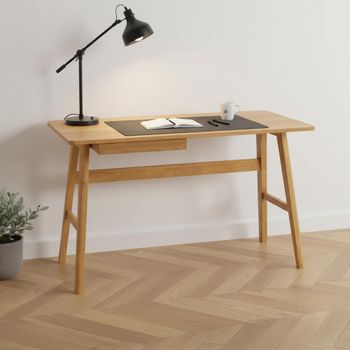 Barnett Oak 1 Drawer Office Desk