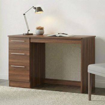 Sherwood Walnut 3 Drawer Desk