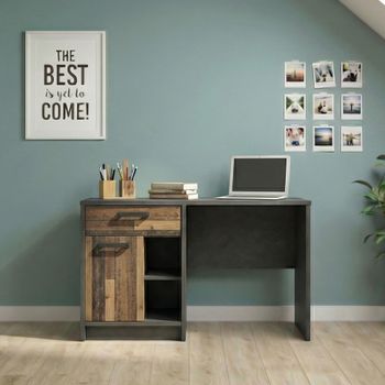 Brooklyn 1 Door 1 Drawer Rustic Desk
