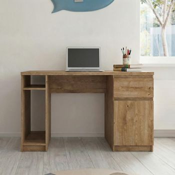 Fribo Oak 1 Door 1 Drawer Desk