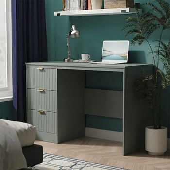 Nashville Green 3 Drawer Desk