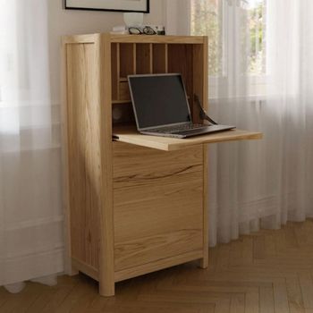 Stockholm Oak Office Unit 1 Door 1 Drawer Desk
