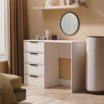Harlequin 4 Drawer Kashmir Matt Desk