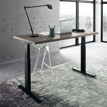 Tivoli Italian Grey Wood Left Desk