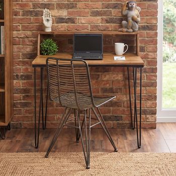 Mango Wood and Metal Desk