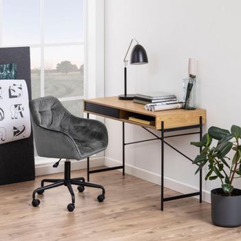 Angus Oak 1 Door Desk