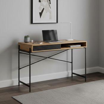 Angus Oak 1 Door Writing Desk