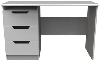 Bella Grey 3 Drawer Desk