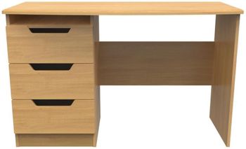 Bella Oak 3 Drawer Desk