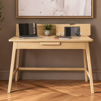Clearance - Carlton Andersson Oak 1 Drawer Desk Table - FSS15464