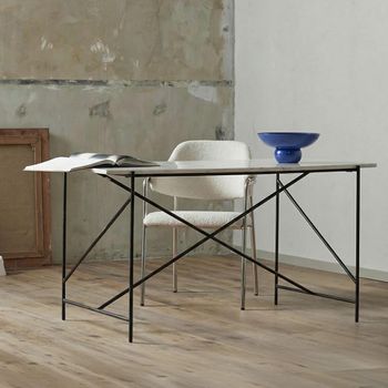 Dee White Marble Desk