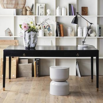 Ems Black Mango Wood Desk