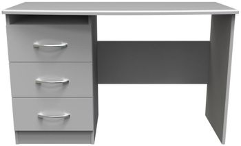 Eve Grey 3 Drawer Desk