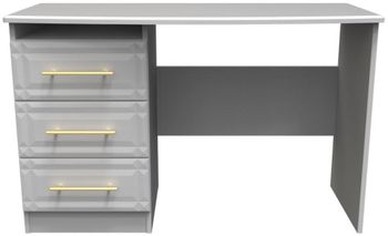 Faye Grey Ash 3 Drawer Desk
