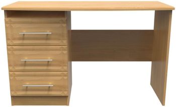 Faye Oak 3 Drawer Desk