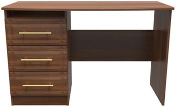 Faye Walnut 3 Drawer Desk