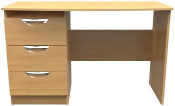 Flora Oak 3 Drawer Desk