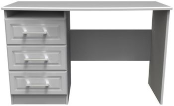 Gina Grey 3 Drawer Desk