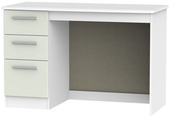 Knightsbridge Cashmere Matt and White 3 Drawer Desk