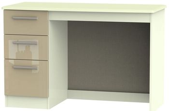 Knightsbridge Mushroom and Cream 3 Drawer Desk