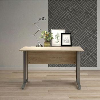 Prima Oak and Grey 120cm Desk