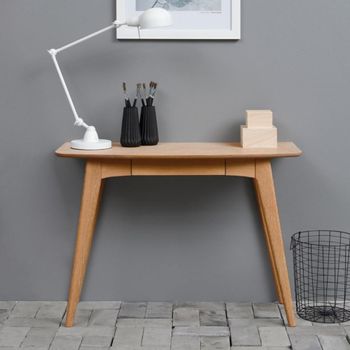 Woodstock Oiled Oak 1 Drawer Desk