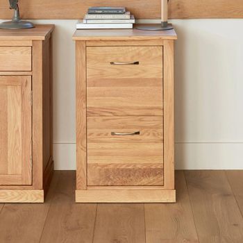 Mobel Oak 2 Drawer Filing Cabinet