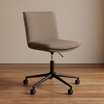 Flynn Light Grey Fabric Office Chair