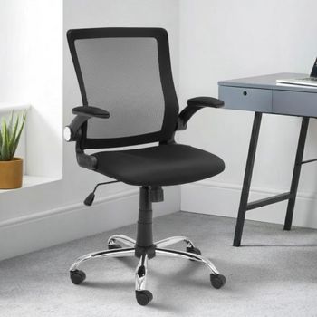 Imola Black Fabric Office Chair