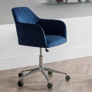 Kahlo Blue Fabric Office Chair