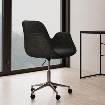 Beth Dark Grey Fabric Office Chair
