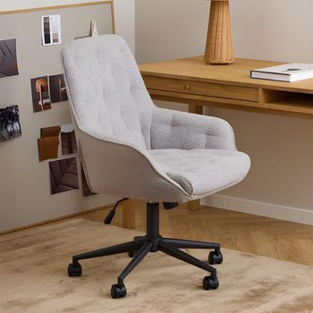 Erik Beige Fabric Office Chair