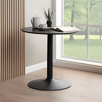 Ibiza Black Round Cafe Table