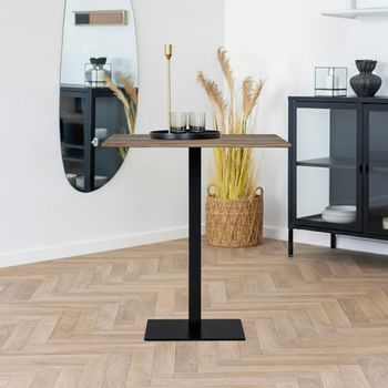 Lignano Smoked Oak Square Cafe Table