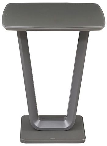 Lazzaro Graphite Grey Matt Bar Table