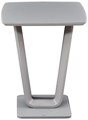 Lazzaro Light Grey Matt Bar Table