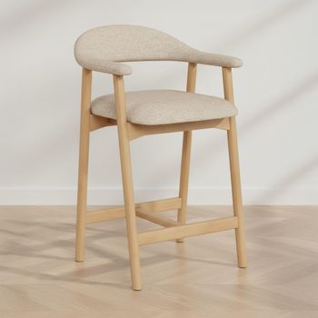 2 x Addi Sand Fabric Counter Stool