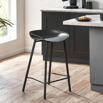 2 x Renzo Black Barstool