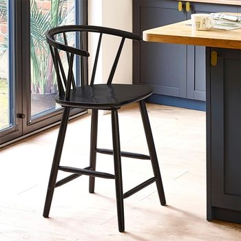 2 x Modena Black Barstool