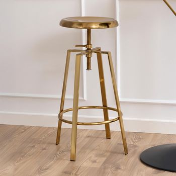 2 x Goose Gold Screw Bolt Barstool