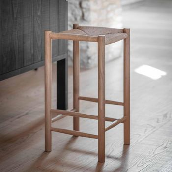 Longworth Natural Rattan Barstool