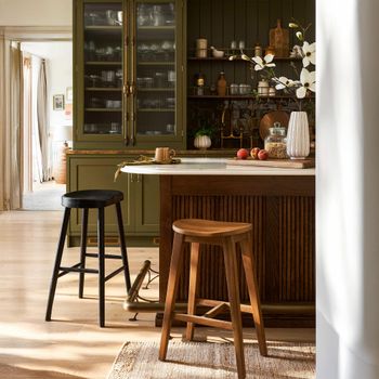 Walcote Natural Wood Barstool