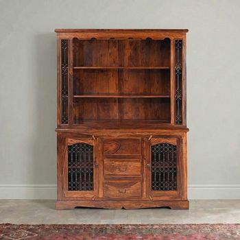 Indian Sheesham Large Buffet Hutch
