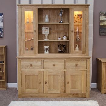 Torino Oak 5 Door Large Dresser