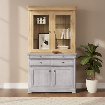 Moreno Oak 2 Door Large Dresser Top