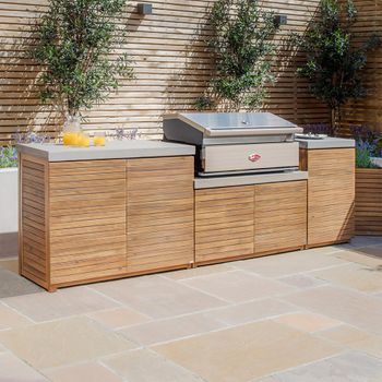 New Bali Concrete Top Medium Outdoor Kitchen Configuration Storage Unit