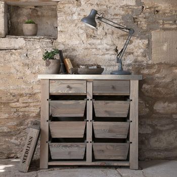 Aldsworth Storage Unit 8 Drawer Natural Wood